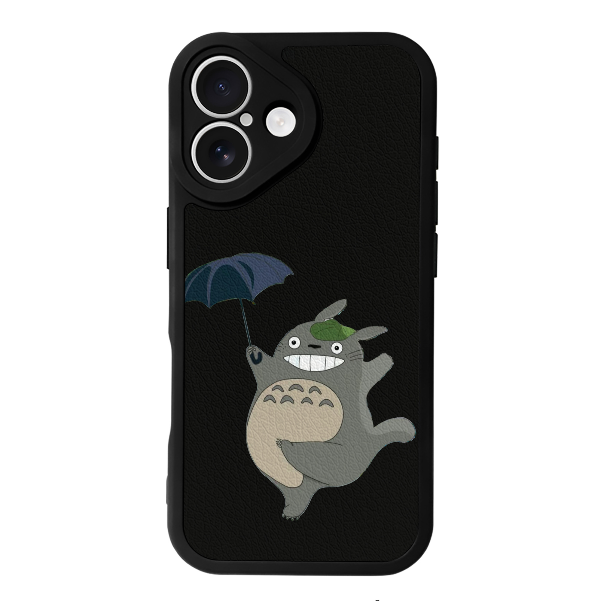 （画像用） となりのトトロ 草壁メイ 草壁サツキ My Neighbor Totoro Satsuki Kusakabe Mei Kusakabe 【iPhone 16シリーズ対応】シリコンスマホケース（レザー調） 材質：シリコン